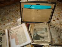 La valigietta di Ziaco con i ritagli di giornali ben curati messa a disposizione dalla figlia Letizia per LazioWiki (Gent. conc. Famiglia Ziaco)