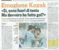 Dalla Gazzetta dello Sport del 19/09/2010: l'emozione della prima rete in serie A