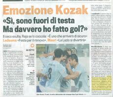 Dalla Gazzetta dello Sport del 19/09/2010: l'emozione della prima rete in serie A