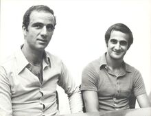 Con Gigi Martini in occasione del raduno della Lazio del 1971