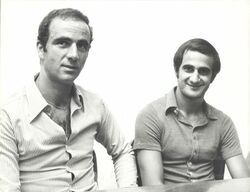 Con il compagno di squadra Bandoni