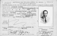 Un permesso di soggiorno in Brasile rilasciato a Giuseppe Bigogno nel 1956