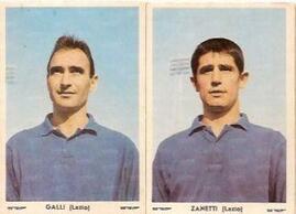 Giocatori biancocelesti ritratti in figurine ed. Stef 1963/64