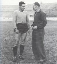 Dionisio Arce con Mario Sperone