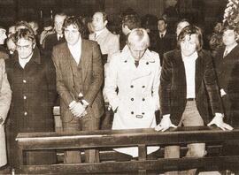 Wilson,Chinaglia, Re Cecconi e Oddi durante le esequie