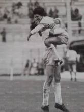 1982/83 l'abbraccio con D'Amico (Gent. conc. Enrico Vella)