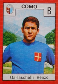 Una figurina Relì 1970/71 nel Como