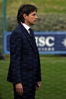 Il tecnico biancoceleste Simone Inzaghi Foto Fraioli