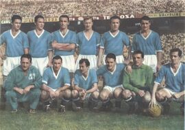 1957/58 - La formazione di Inter-Lazio 5-2 del 22 settembre 1957 (altra angolazione)