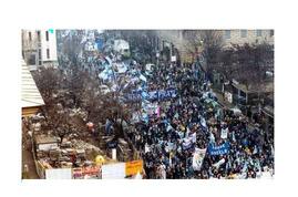 Immagini del grande corteo