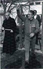 Maestrelli a Tor di Quinto con Padre Lisandrini e Lombardini (anno?)