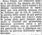 Dal Corriere dello Sport del 19 giugno 1945
