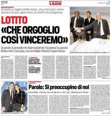 14 dicembre - Corriere dello Sport La cena di Natale 2016