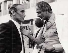 Lovati e Bearzot all'ingresso della Tribuna Monte Mario (stagione? evento?)