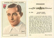 La figurina Lavazza di Fausto Coppi