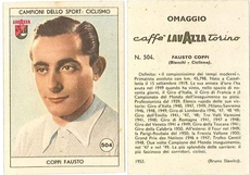 La figurina Lavazza di Fausto Coppi