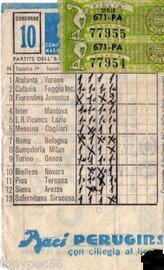 La schedina del Totocalcio