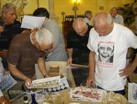 Guglielmo Volpi, Luciano Volpi, Luigi Pazzelli e Stefano Soro (sullo sfondo Spurio e Mazza)