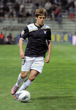 Con la maglia della Lazio