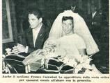 Franco Carradori nel giorno del suo matrimonio