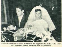 Franco Carradori nel giorno del suo matrimonio