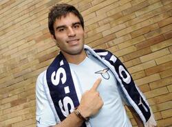 Javier Garrido il giorno della presentazione alla Lazio