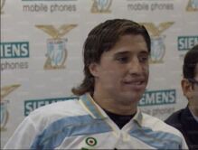 Crespo nel giorno della presentazione