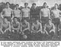 Maurizio Schiarini nel 1954 quando militava nell'Astoria