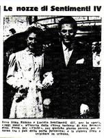 Le nozze di Lucidio Sentimenti e della signora Irma