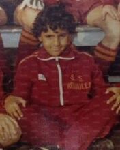 Fabio Liverani nel 1986 con gli Esordienti della Romulea