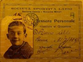 La tessera di "pulcino" di De Pierro (Anno 1936)