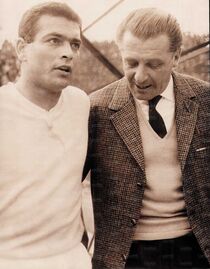 Con Bizzarri in occasione di Lazio-Parma 3-0 del 15 aprile 1962
