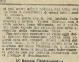 Estratto dal discorso di commiato di Fortunato Ballerini ai soci nel 1922