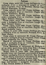 Da "La Stampa Sportiva" del 14/06/1908: Pericle Pagliani vince una corsa piana di 5.000 metri