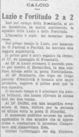 L'articolo de "Il Meridiano" del 26 ottobre 1925