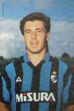 Mandelli con la maglia dell'Inter