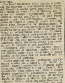 Caselli e il campo della Rondinella