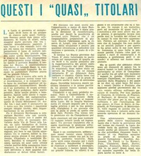 Dalla rivista "Questa è la Lazio"