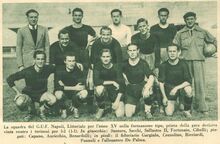Portiere con il GUF Napoli vincitore dei Littoriali del 1937