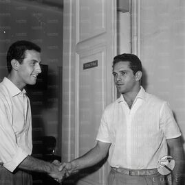 Recagni e Tozzi (foto Istituto Luce)
