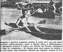 Luciano Ramella sul Tevere