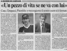 Il ricordo dei compagni tratto dal Messaggero