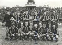 Con il Pisa nel 1961/62 (nella foto anche gli altri ex laziali Bui e Pozzan)
