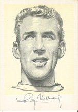 Un disegno con autografo del calciatore