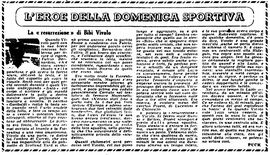 Un articolo dedicato a Vivolo ("l'Unità" dell'11 febbraio 1957)