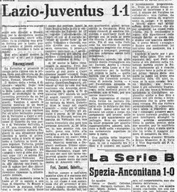 La cronaca de "Il Littoriale"