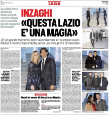 14 dicembre - Corriere dello Sport La cena di Natale 2016